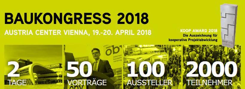 ÖBV Baukongress 19 u. 20. April 2018 in Wien